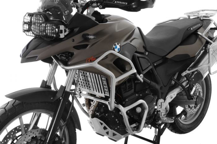 Stainless steel crash bar extension for BMW F700GS F800GS 2013 onwards