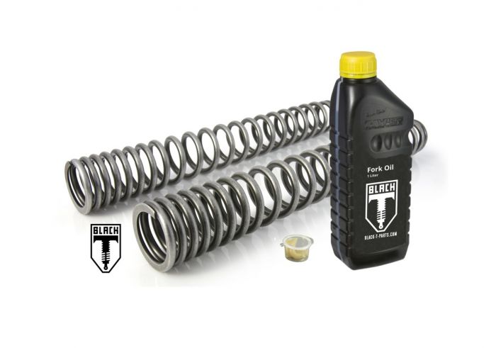 BLACK T fork springs progressive Stage1 for Harley Davidson FLH P R RC Roadking 2017 2021 Touratech Australia Online shop for motorbike accessories