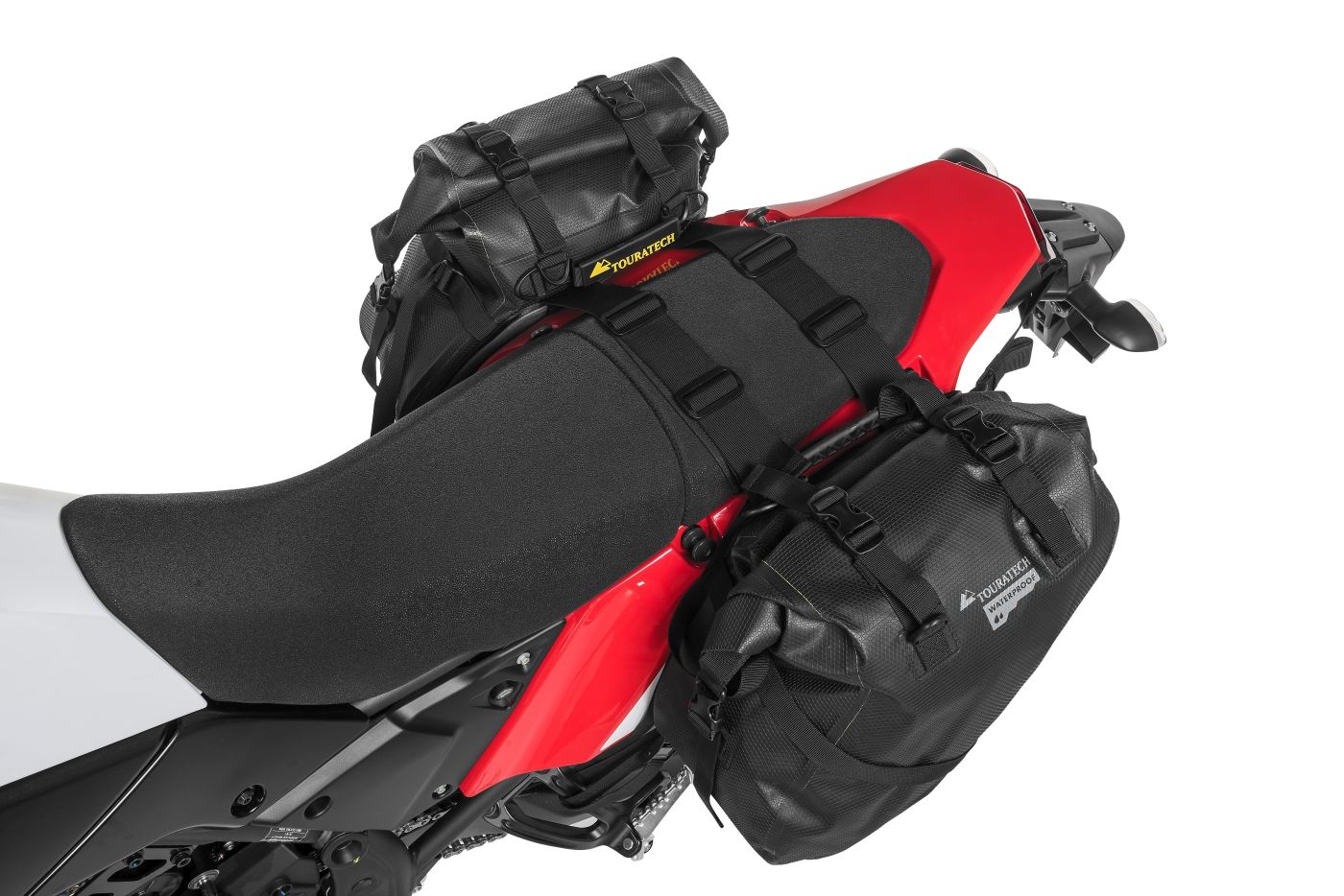 Waterproof motorcycle panniers top