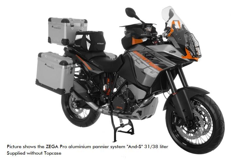 ZEGA Pro aluminium pannier system for KTM 1050 Adventure 1090 Adventure 1290 Super Adventure 1190 Adventure 1190 Adventure R Touratech Australia Online shop for motorbike accessories