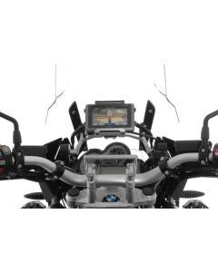GPS handlebar bracket adapter with screws for handlebar risers 15mm, BMW R1250GS/ Adventure, R1200GS/ Adventure (LC)